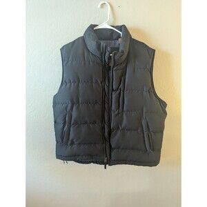 St Johns Bay Vintage Y2k Mens Classic Sleeveless Puffer Vest Black Large